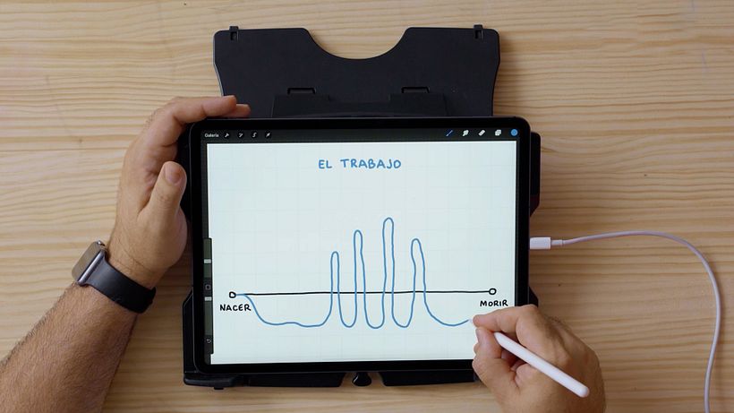 Representación gráfica del proceso de línea de vida