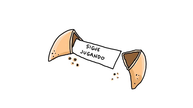 Representación gráfica de la galleta de la suerte
