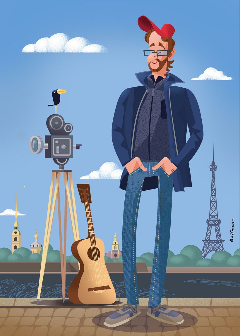 My project in Illustration of Vectorial Caricatures course 2