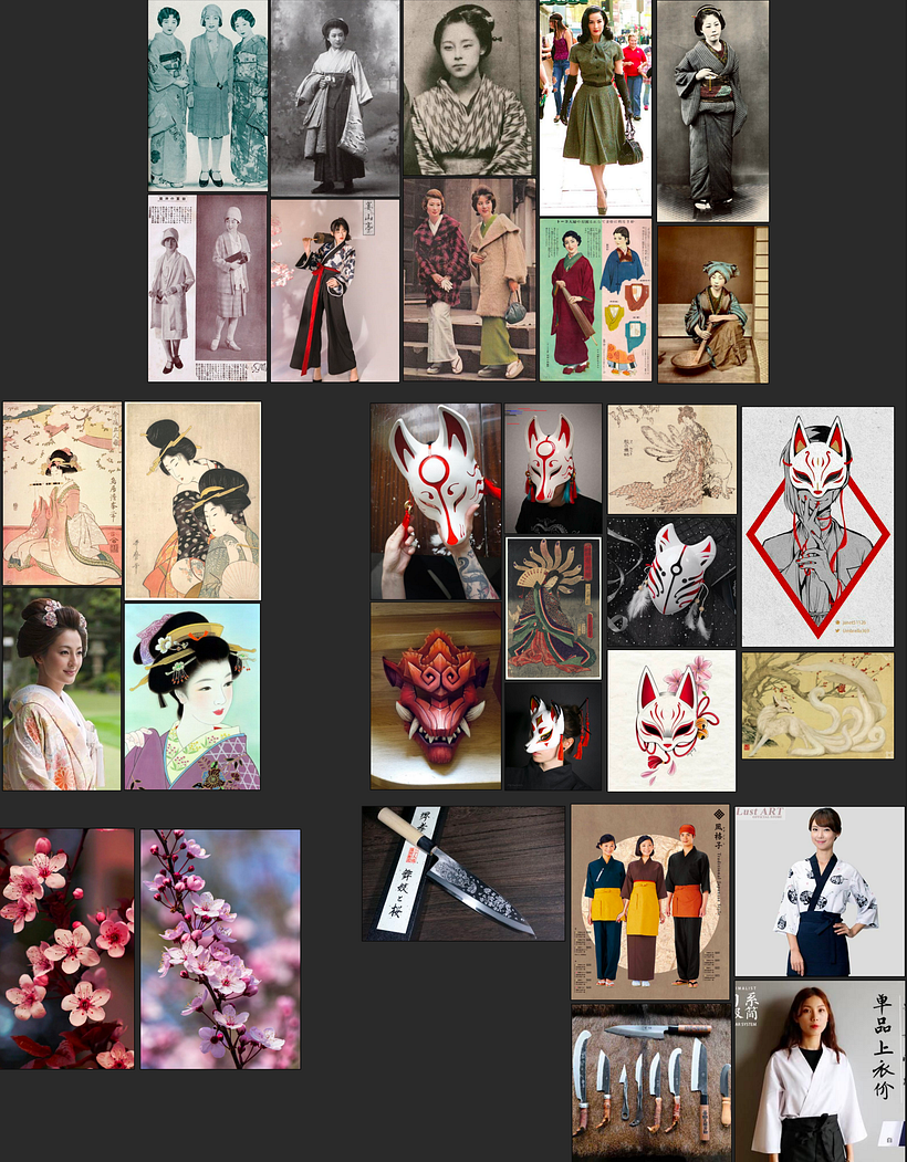 Moodboard de Yoko Kitsune.