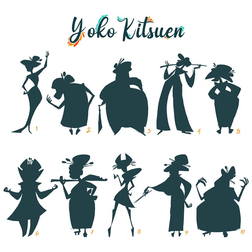 Siluetas de Yoko Kitsune