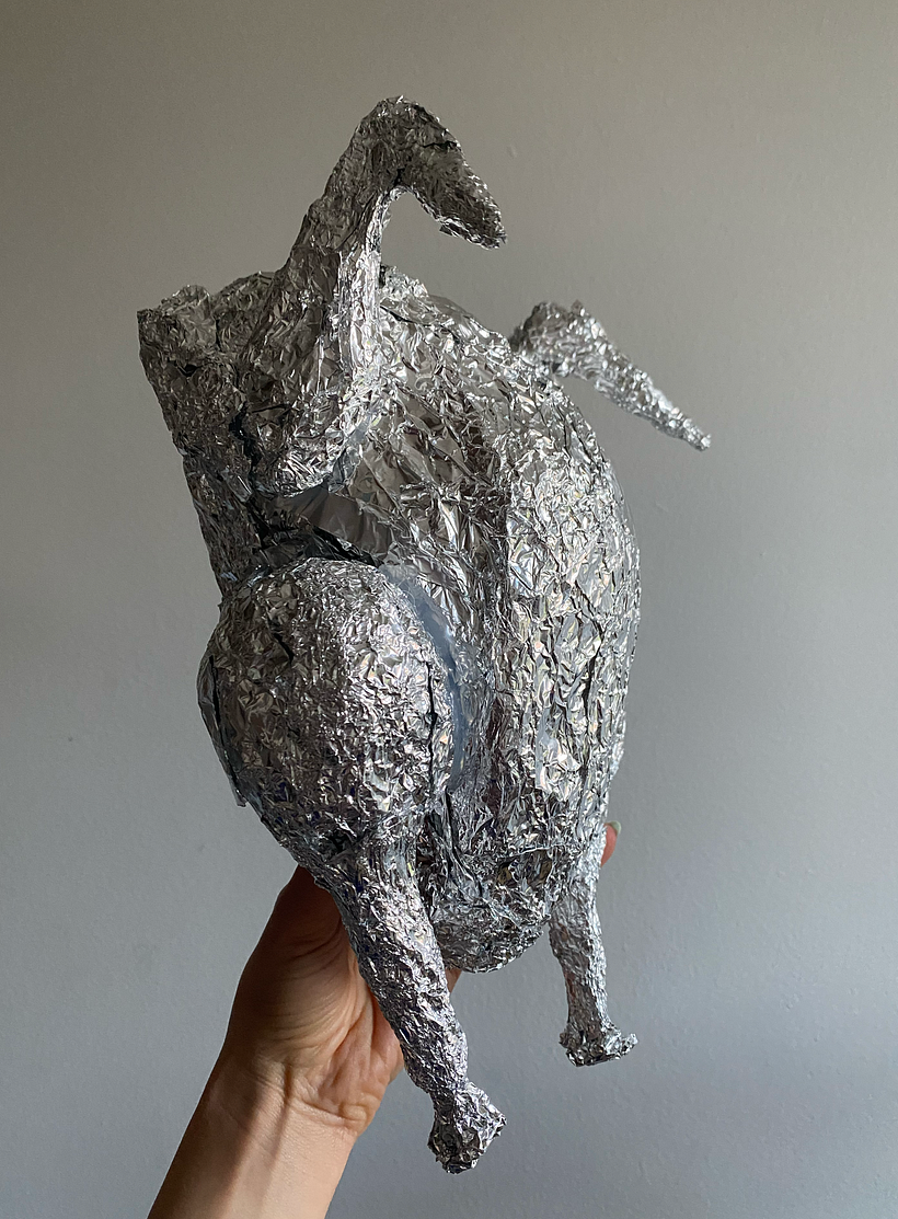I added volume with recycled styrofoam and formed the volumes of the dams with aluminum foil.