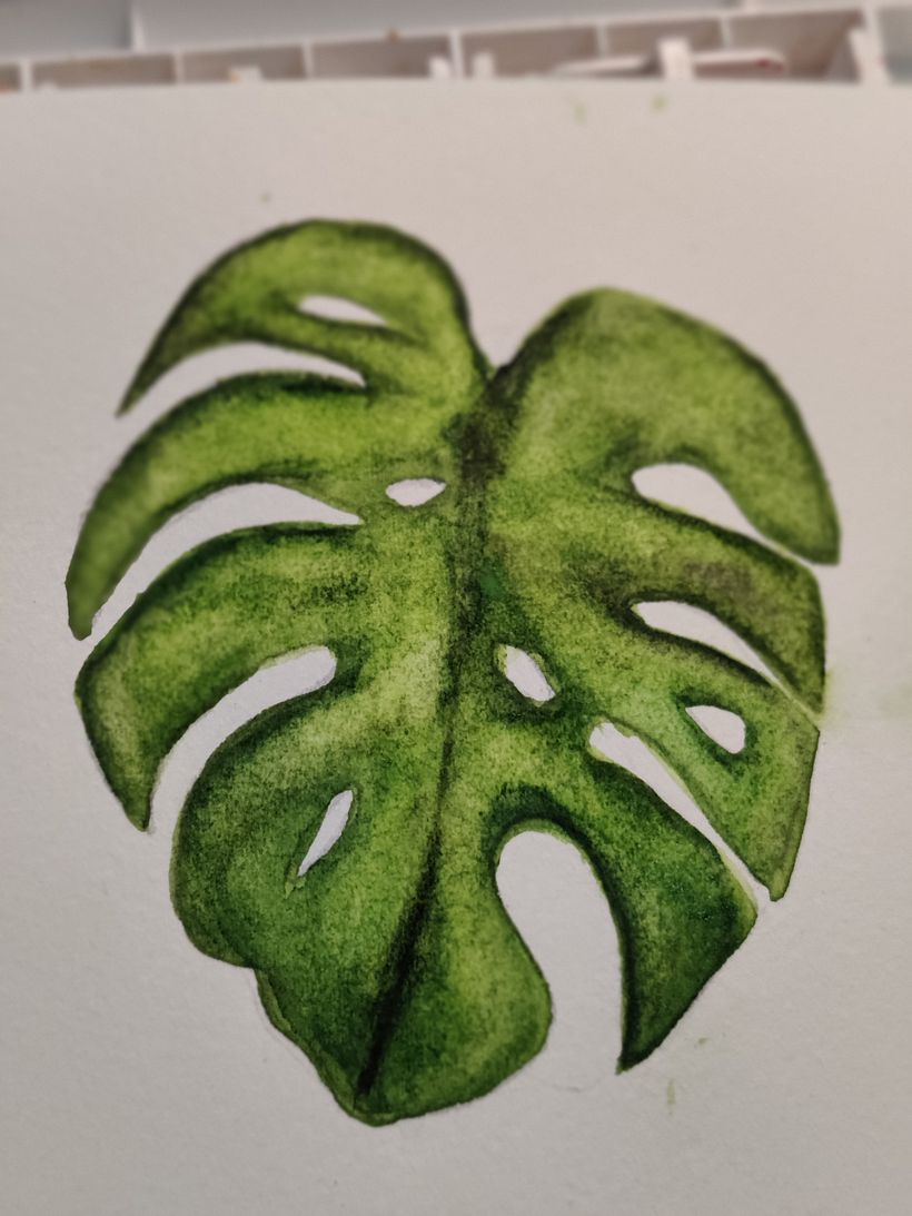 I like to paint leaves.