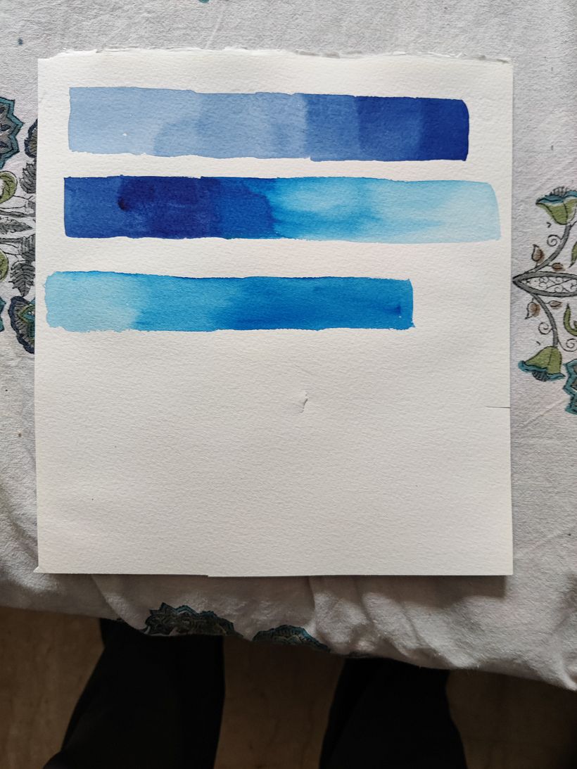 The gradient practice done after the course.