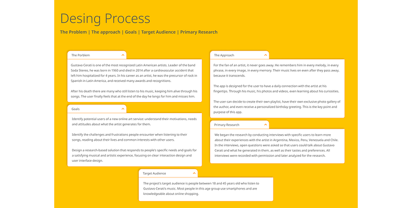 Amor Amarillo - Gustavo Cerati App 4