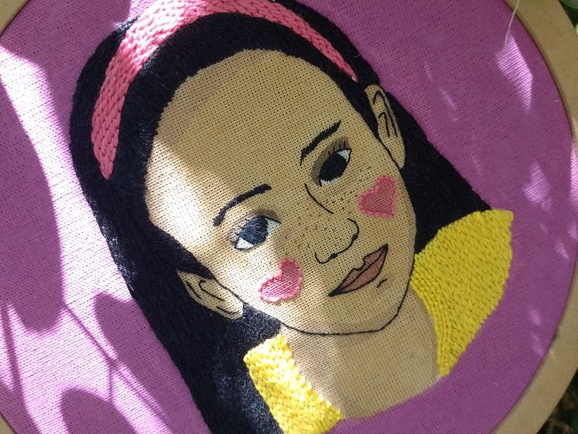 Mi Proyecto del curso: Creación de retratos bordados en acuarela 1