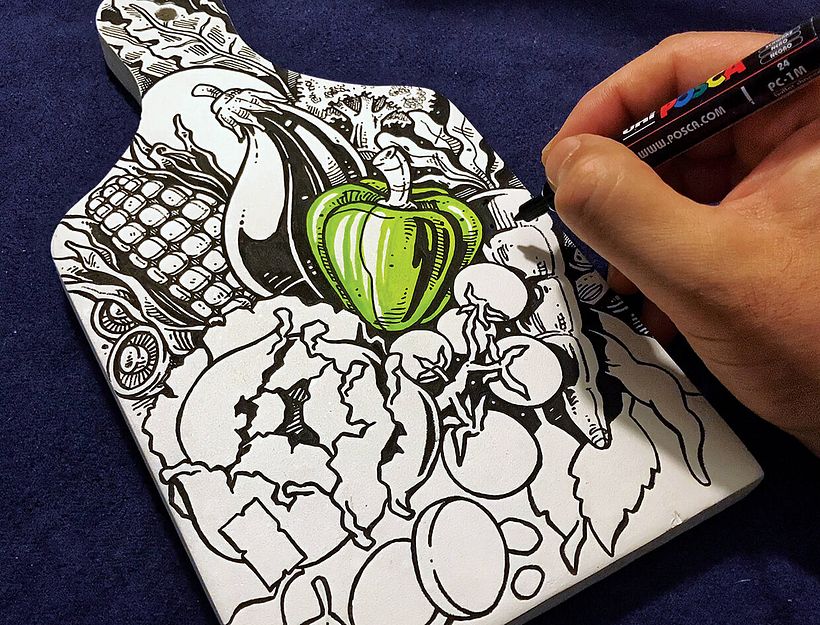 Cutting Board - Ilustrasi tradisional