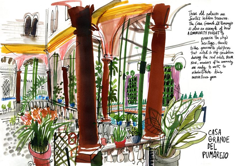 Casa del Pumarejo para el libro Sevilla de arriba abajo. Ed. Gustavo Gili.