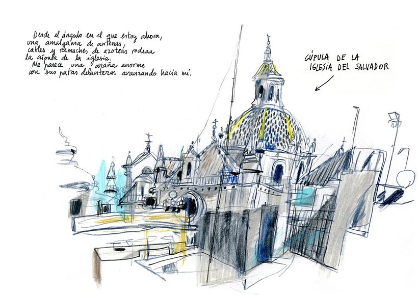 Cúpula de El Salvador para el libro Sevilla de arriba abajo. Ed. Gustavo Gili.