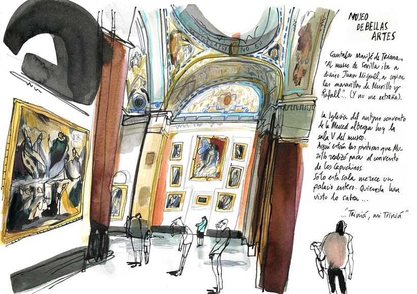 Museo de Bellas Artes para el libro Sevilla de arriba abajo. Ed. Gustavo Gili.
