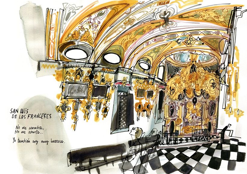 Interior de San Luis de los Franceses para el libro Sevilla de arriba abajo. Ed. Gustavo Gili.