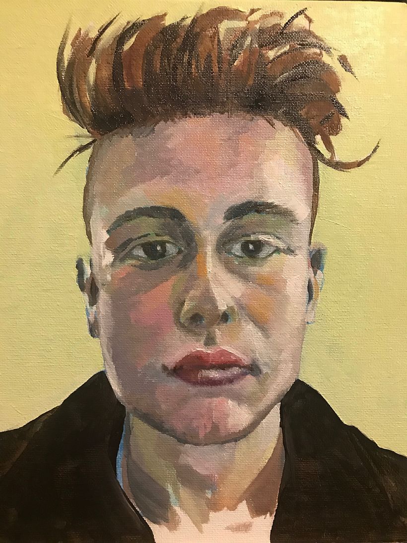 I didn't finish this and it dried, but I'm quite pleased with it nevertheless.