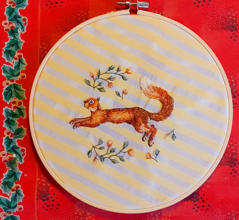 Il mio progetto del corso: Needle painting a mano libera: ricama la bellezza della natura 2