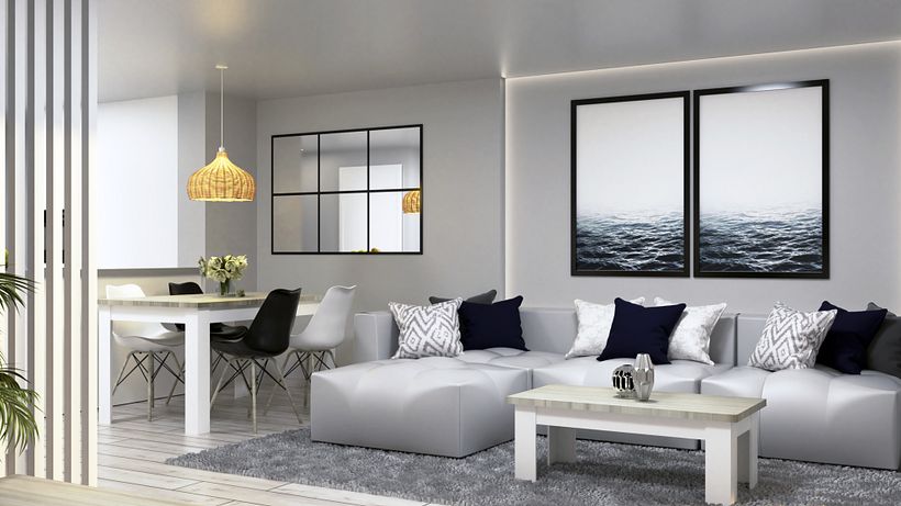 Infografias 3D espacios Interiores. (Proyecto deco+3d vivienda) 3