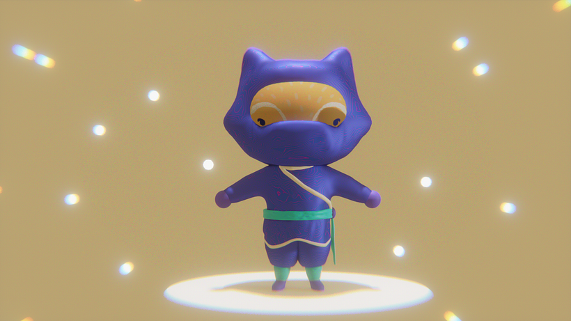 Mi Proyecto del curso: Creación de personajes kawaii en 3D con Blender  2