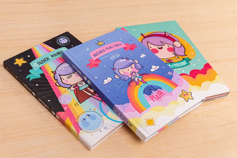 Diseños “kawaii” de la ilustradora mexicana Vania Bachur.