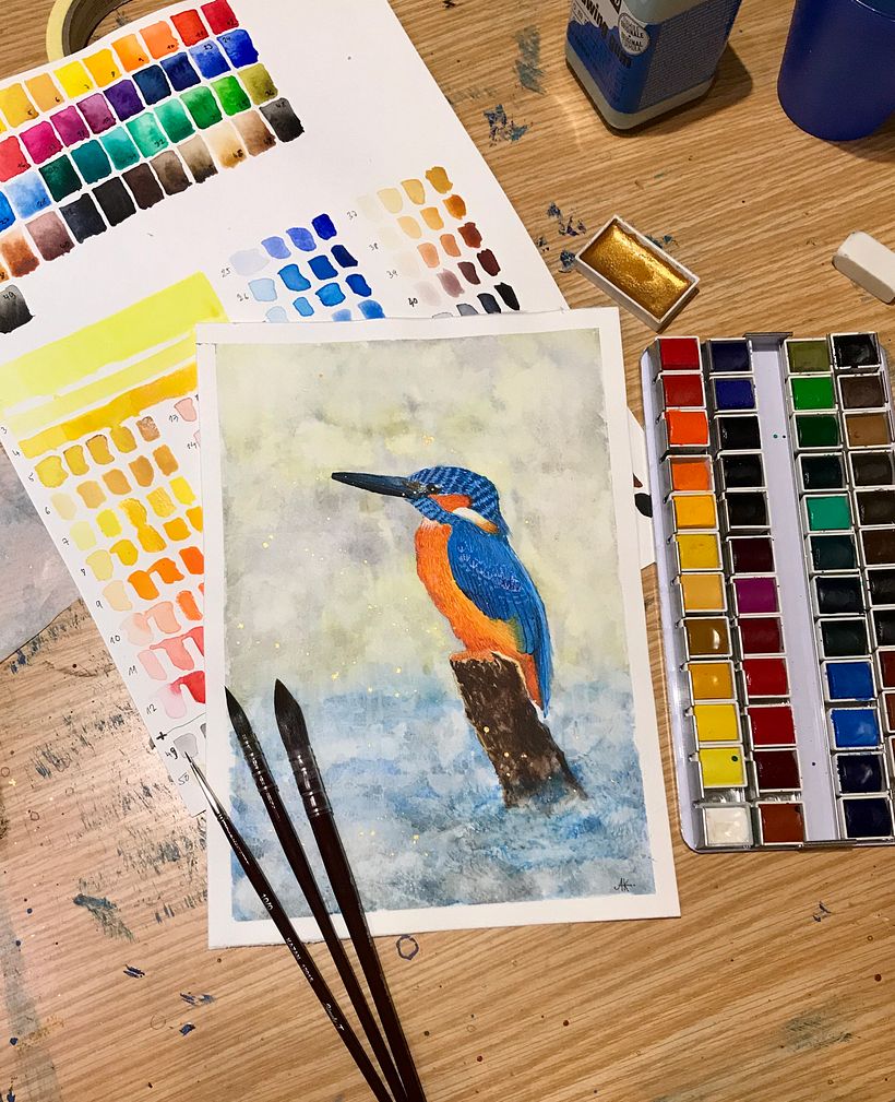 My project in Artistic Watercolor Techniques for Illustrating Birds course 2
