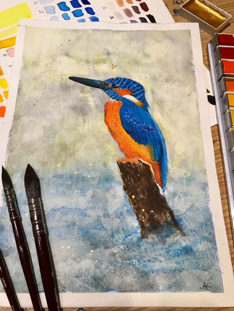My project in Artistic Watercolor Techniques for Illustrating Birds course 2