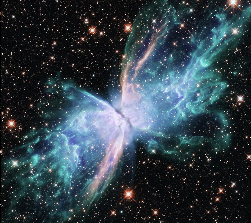 Aufnahme von NGC 6302: Der "Schmetterlingsnebel".