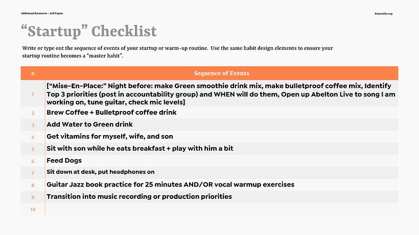 My project in Personal Productivity: How to Achieve Your Creative Goals course 9