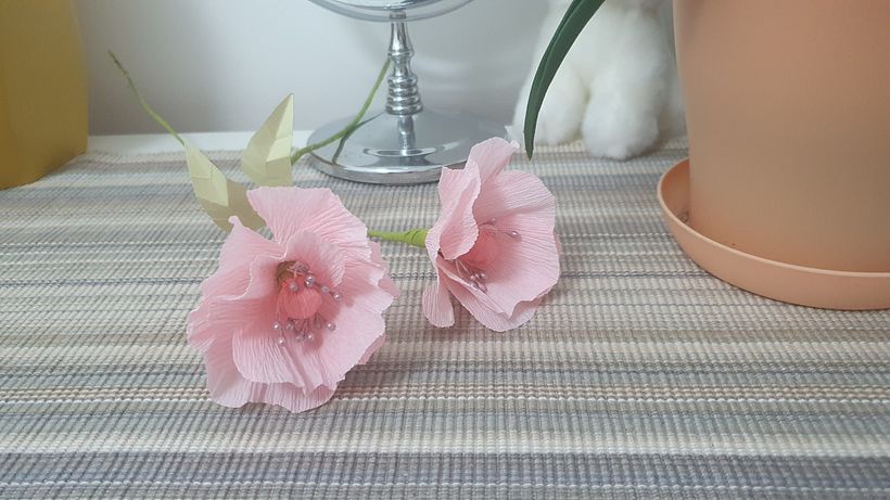 My project in Paper Flower Craft Techniques course 2