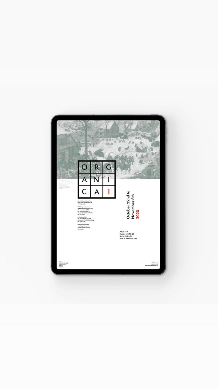 Website Design for an Art Exhibit 