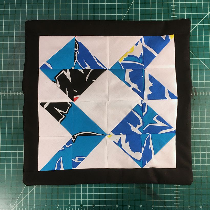 Second pillow case (I accidentally made too many squares)