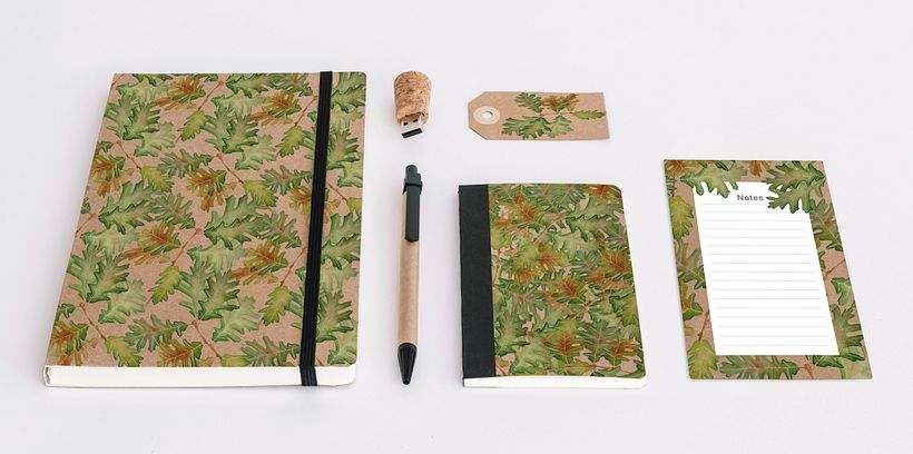 I·lustració botànica amb aquarel·la - Roure Reboll 3