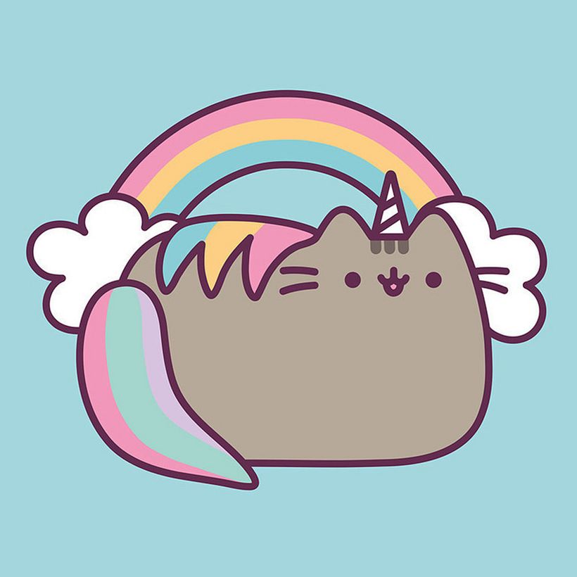 Otro ejemplo de ilustración Kawaii de Pusheen.