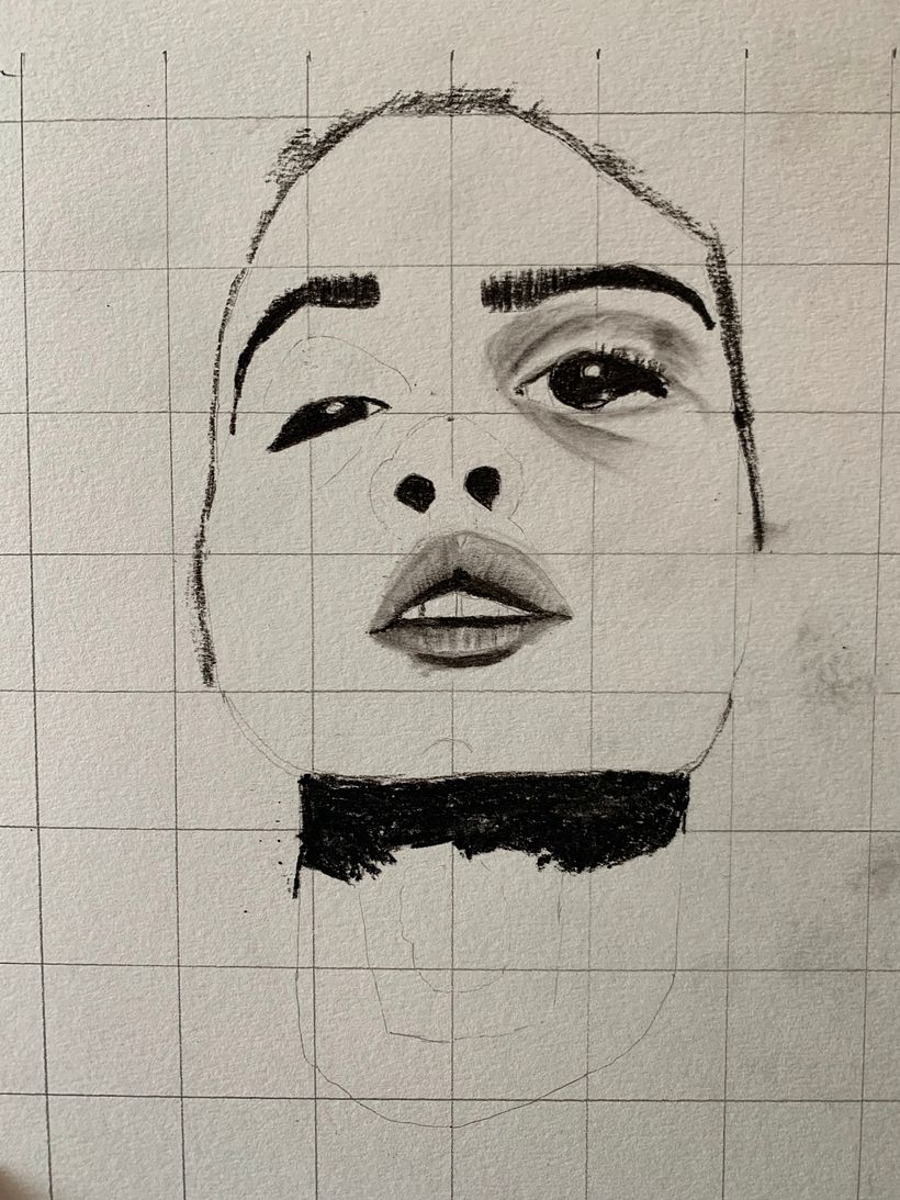 My project in Artistic Charcoal Portraiture: Creating Atmosphere course 4