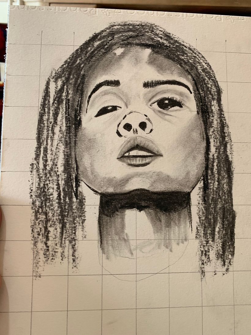 My project in Artistic Charcoal Portraiture: Creating Atmosphere course 5