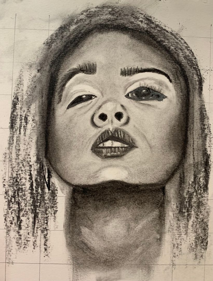 My project in Artistic Charcoal Portraiture: Creating Atmosphere course 6