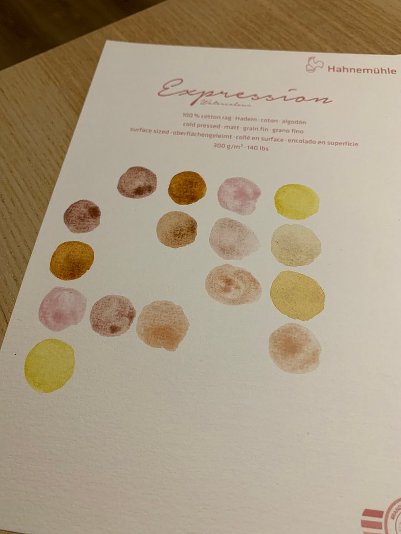 Différent color when i mix the 4 shades together 