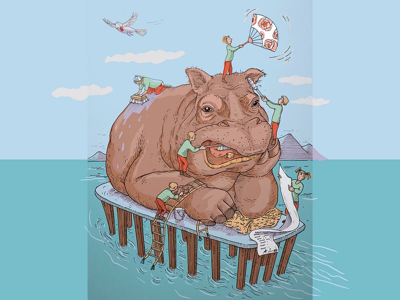 Hippo is getting a New Year‘s CleaningI
