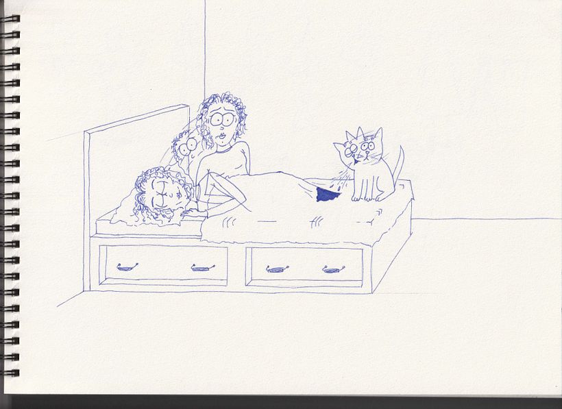 Little comic scene about my cat & me.