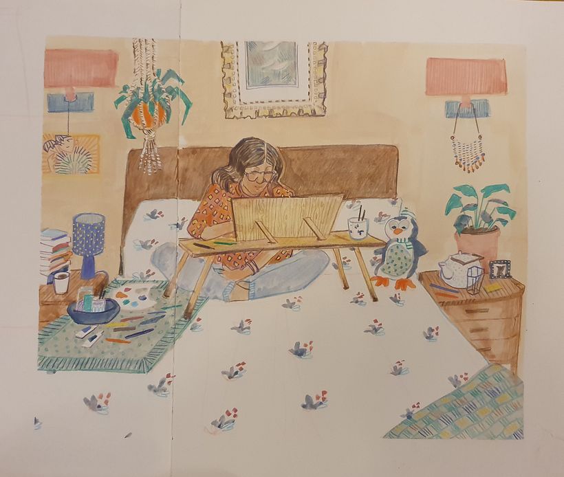 Final image -focal point and colours I still need to work on!