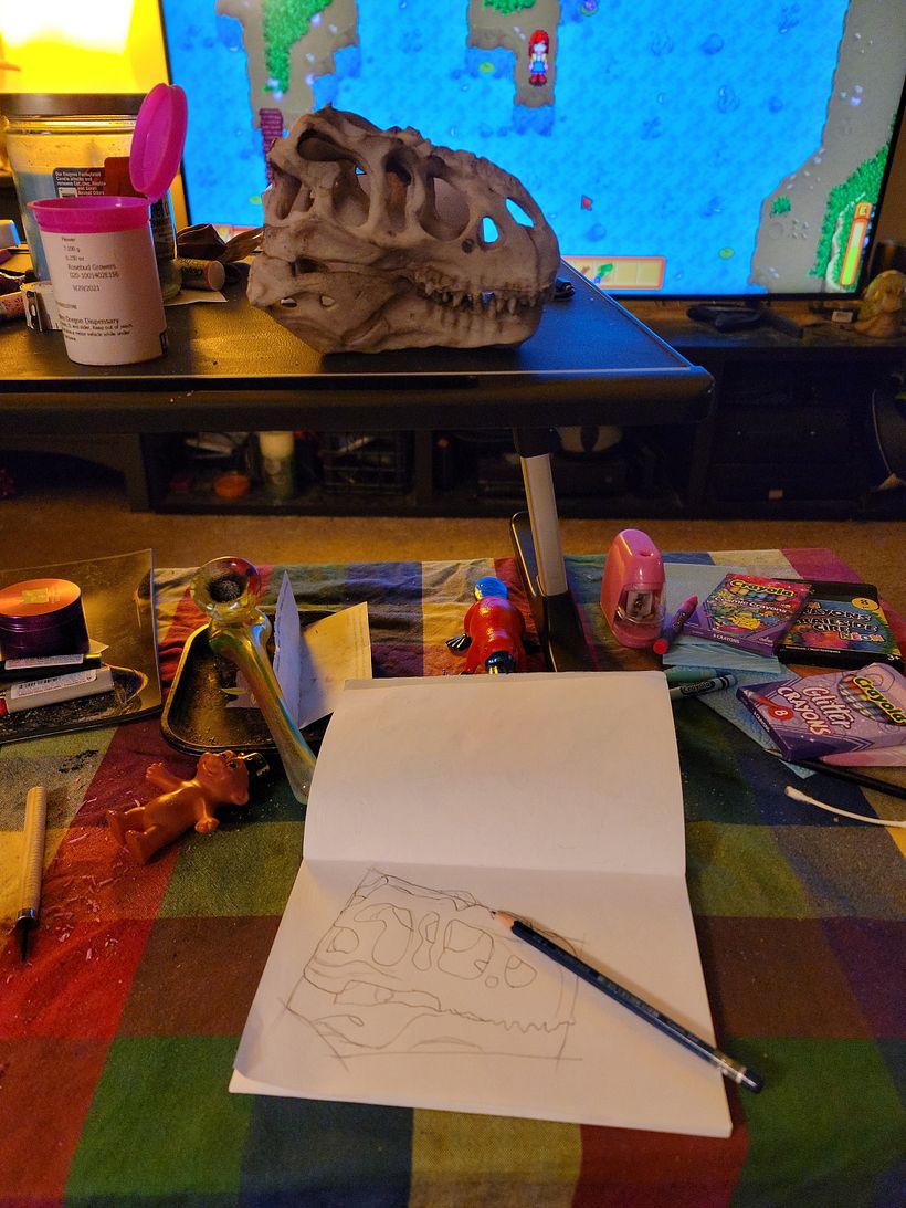 Sketching spot and model...