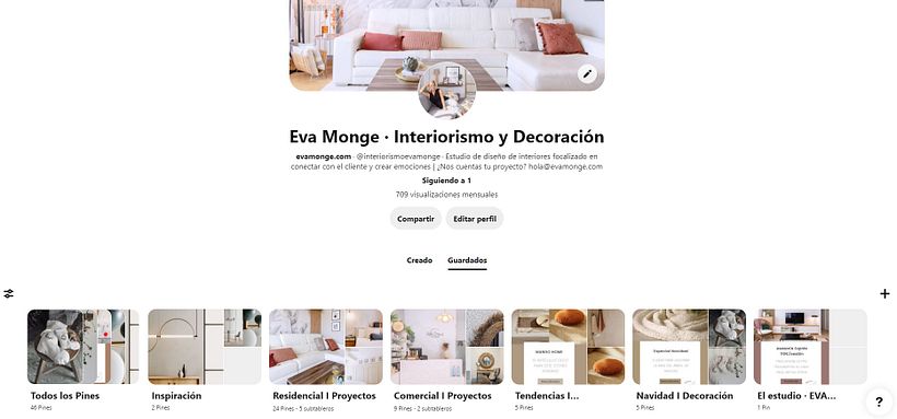Mi Proyecto del curso: Introducción a Pinterest: perfil, tableros y pins 1