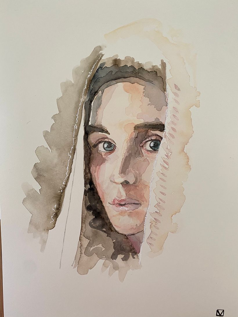 Mary Magdelane : 2nd attempt at watercolours 