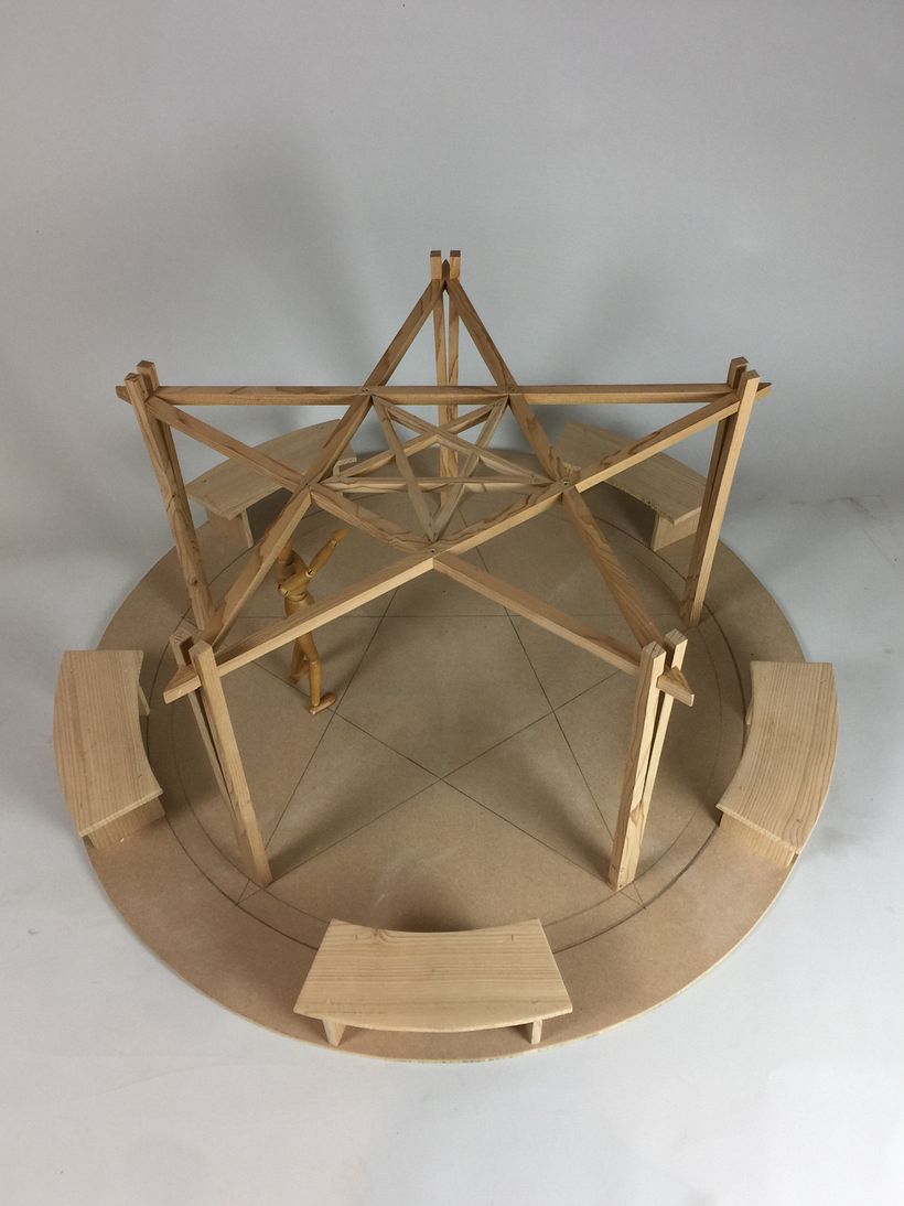 Pentacle design structure (1:4 model) 2