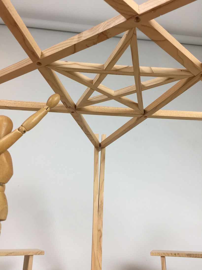 Pentacle design structure (1:4 model) 3