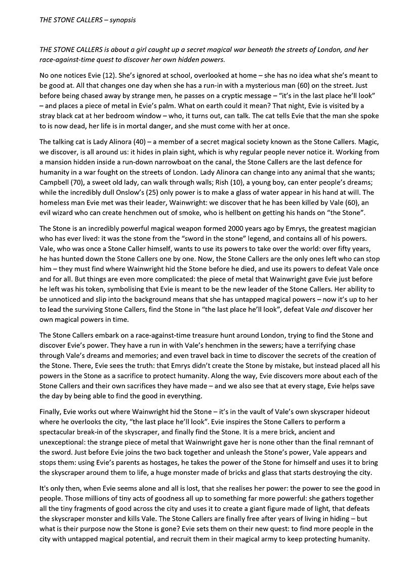 My final project in Children’s Fiction: Write Compelling Adventure Stories course 7