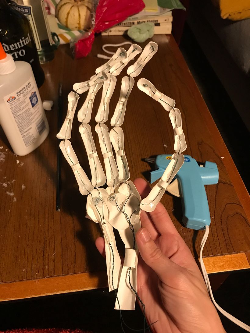 skeleton hand wire armature