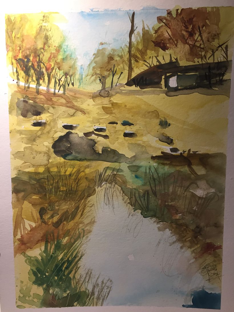My project in Natural Landscapes in Watercolor course 1