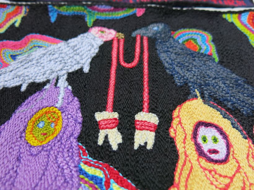 My project in Introduction to Punch Needle Embroidery course 3