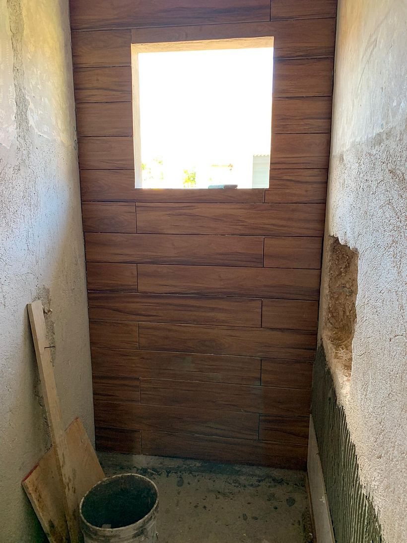 the bathroom