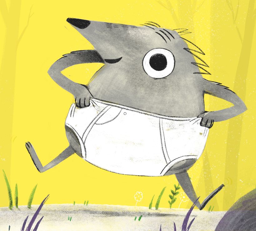 Hedgehogs in Underwear - Ilustración tradicional