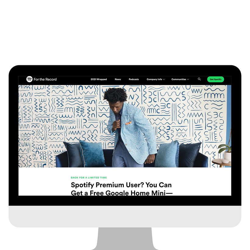 Spotify x Goole Home Mini Campaign 4
