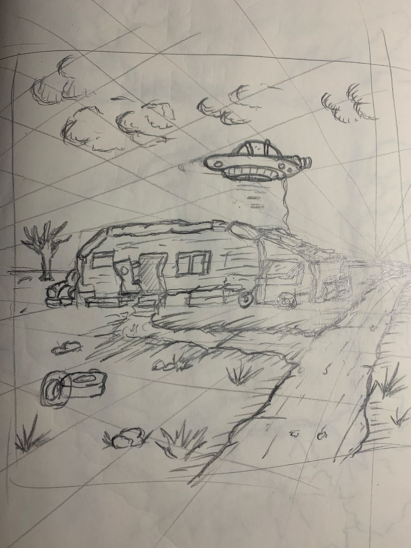 This is the pencil drawing