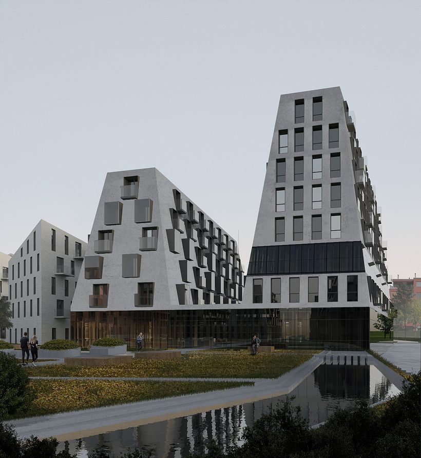 My project in Matte Painting Techniques for ArchViz course 1